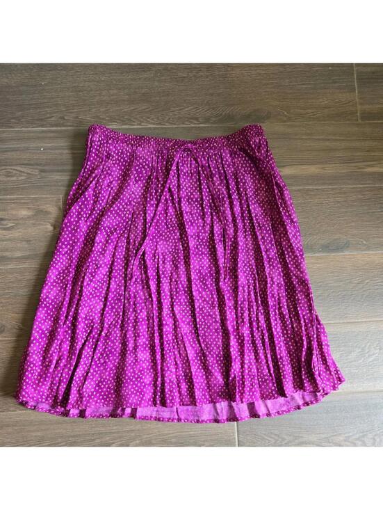 Dresses & Skirts - Vtg Nwt Carol Little Skirt 18 Balinese Floral Purple Rayon france flowy boho
